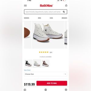 Converse Hike White High-Top Platform Sneakers